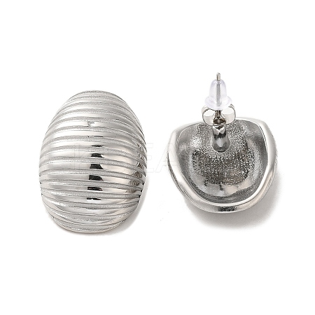 Non-Tarnish 304 Stainless Steel Stud Earrings EJEW-Q796-03P-1