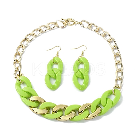 Acrylic Chains Jewelry Set SJEW-JS01288-03-1