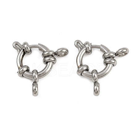 304 Stainless Steel Spring Ring Clasps STAS-B095-03P-01-1