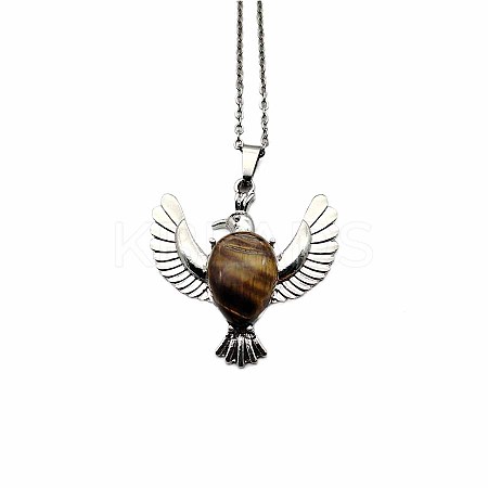Peace Dove Water Droplet Crystal Necklace Pendant Fashion Ornament Simple Pendant VL5109-6-1