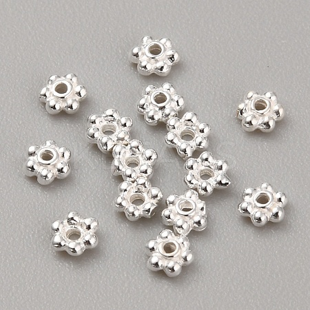 925 Sterling Silver Spacer Beads STER-WH0010-15S-1