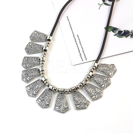 Ethnic Style Alloy Pendant Bib Necklaces FS-WGF05C4-02-1