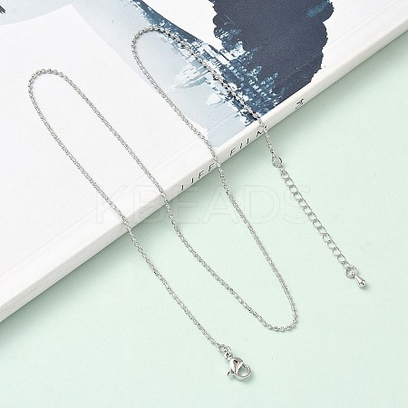 1.5MM Brass Ball Chain Necklaces NJEW-Z097-03P-1