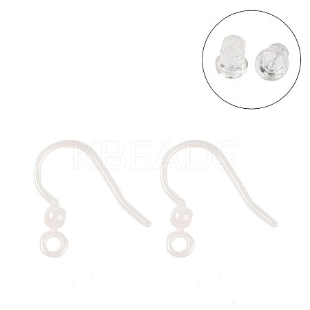 Hypoallergenic Bioceramics Zirconia Ceramic Earring Hooks EJEW-C111-09A-1