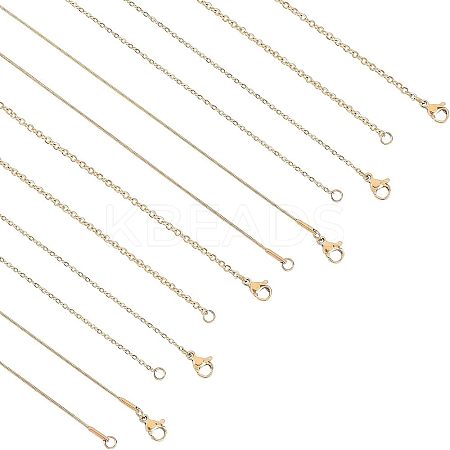 PVD Vacuum Plating 304 Stainless Steel Cable Chain & Snake Chain STAS-UN0018-09G-1