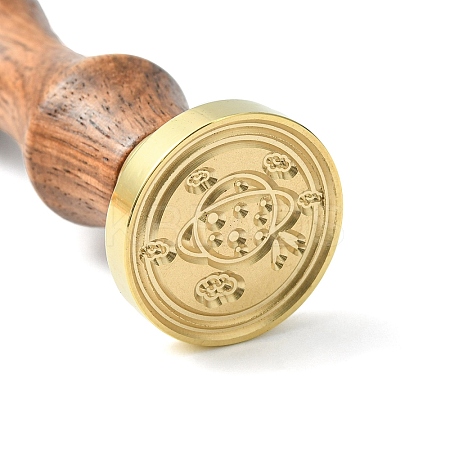 DIY Wood Wax Seal Stamp AJEW-WH0131-217-1