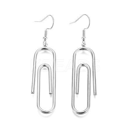 304 Stainless Steel Dangle Earring LS-EJEW-WH0004-10P-1