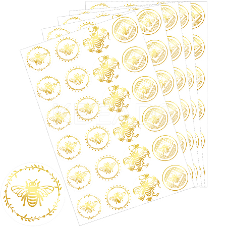 Gold Foil Self-adhesive Stickers DIY-WH20001-13G-1