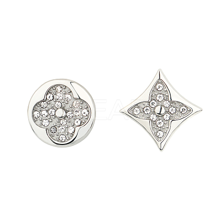 Stainless Steel Clover Stud Earrings for Women IH5543-2-1