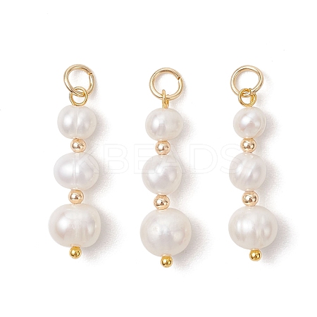 Natural Cultured Freshwater Pearl Pendants PALLOY-JF05145-1