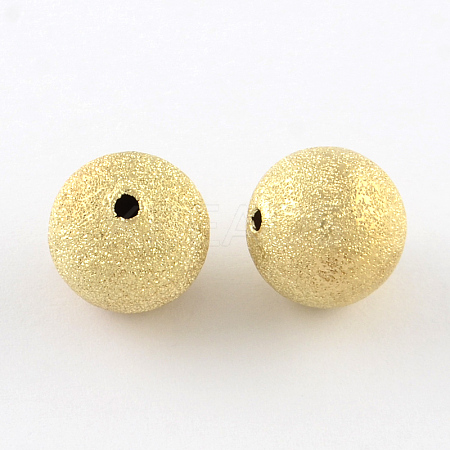 Brass Textured Beads LS-KK-R012-8mm-G-1