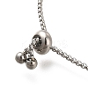 Non-Tarnish 304 Stainless Steel Box Chain Slider Bracelets BJEW-M233-03P-3