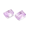2-Hole Transparent Glass Seed Beads SEED-S023-30B-26-2