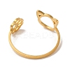304 Stainless Steel Open Cuff Ring RJEW-Z026-05G-3