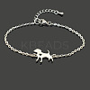 304 Stainless Steel Puppy Links connectors STAS-CJ0001-15-6