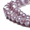 Electroplate Opaque Glass Beads Strands EGLA-A035-P6mm-A11-3