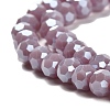 Electroplate Opaque Glass Beads Strands EGLA-A035-P6mm-A11-3