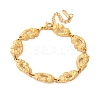 304 Stainless Steel Textured Link Bracelets for Women BJEW-D303-01G-4