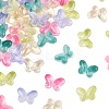 50Pcs 5 Colors Two Tone Transparent Spray Painted Glass Beads GLAA-FP0001-30-3