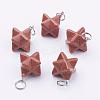 Synthetic Goldstone Pendants G-E398-02H-2