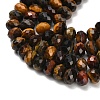Three Color Natural Tiger Eye Beads Strands G-C259-A01-6x10mm-03-4