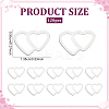 120Pcs Valentine's Day 304 Stainless Steel Linking Rings STAS-ME0002-23-2