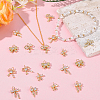 18Pcs 6 Styles Rack Plating Brass Micro Pave Clear Cubic Zirconia Pendants KK-BBC0022-51-4