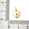 Brass Micro Pave Cubic Zirconia Charms LS-KK-C139-25D-G-3