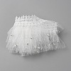 1 Yard Polyester Pleated Lace Ribbons OCOR-WH0090-010-2
