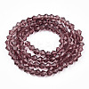 Bicone Glass Beads Strands EGLA-P016-4mm-03-2