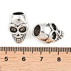 Tibetan Style Alloy European Bead Rhinestone Settings PALLOY-A024-19AS-1-3