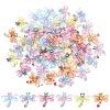 60Pcs 6 Colors Translucent Resin Cabochons RESI-YW0005-76-1