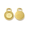 Ion Plating(IP) 304 Stainless Steel Pendant Cabochons Settings STAS-F284-18G-1