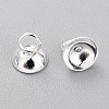 201 Stainless Steel Bead Cap Pendant Bails X-STAS-G224-24S-04-2