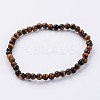 Natural Tiger Eye Beaded Stretch Bracelets X-BJEW-JB02459-02-1