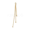 Brass Boston Link Chains Tassel Big Pendants LS-KK-P227-04G-2