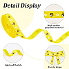 Polyester Bees Printed Grosgrain Ribbons SRIB-WH20020-018F-5