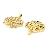 Mother's Day Brass Micro Pave Cubic Zirconia Pendants KK-M324-02L-G-2