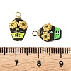 Halloween Opaque Acrylic & Alloy Pendants PALLOY-JF05969-02-3