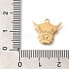 201 Stainless Steel Pendants STAS-R136-10G-3