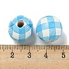 Printed Wood European Beads WOOD-G022-13K-3
