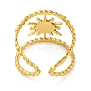 Golden 304 Stainless Steel Open Cuff Rings RJEW-K261-06G-02-3