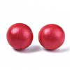 Pearlized Half Round Schima Wood Earrings for Girl Women EJEW-N048-001-11-1