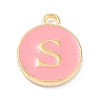 Golden Plated Alloy Enamel Charms LS-ENAM-Q437-14S-1
