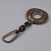 PU Leather Donut Pendant Decoration AJEW-CJC0020-003A-2