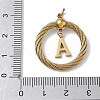 304 Stainless Steel Pendants STAS-D154-01A-G-3