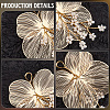 Alloy with Plastic Pearl Ornament Accessories FIND-WH20030-11A-G-5