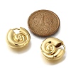 Rack Plating Spiral Shell Brass Hoop Earrings EJEW-H143-22G-5