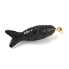 Natural & Synthetic Mixed Gemstone Carved Pendants G-P599-08G-3