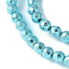 Baking Paint Synthetic Non-Magnetic Hematite Beads Strands G-H020-K01-11-3